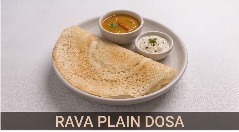 Rava Plain Dosa