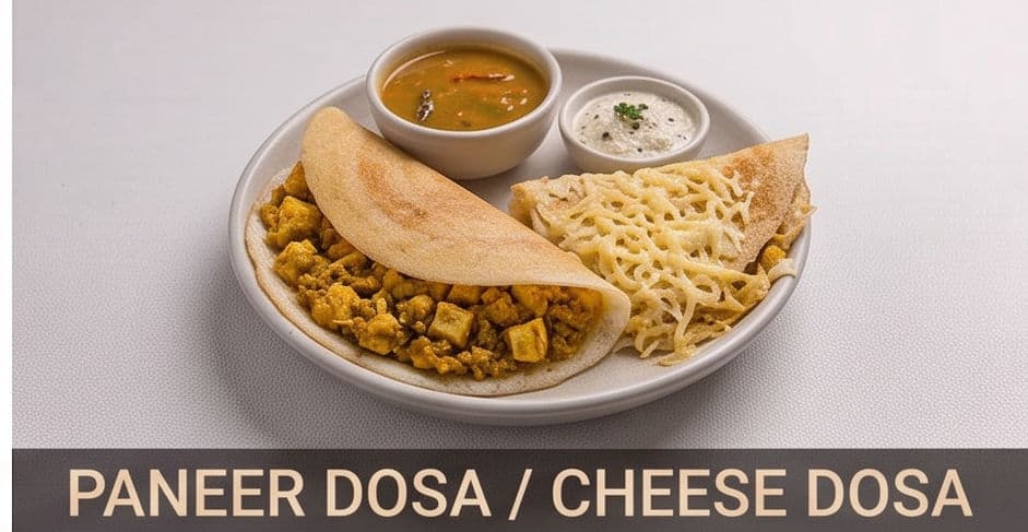 Paneer Dosa / Cheese Dosa