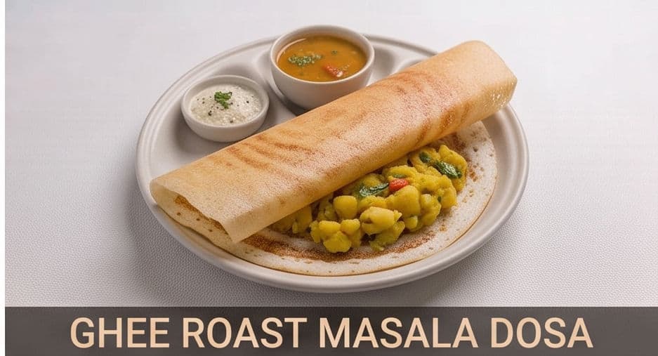 Ghee Roast Masala Dosa