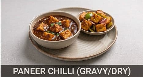 Paneer Chilli (Gravy/Dry)