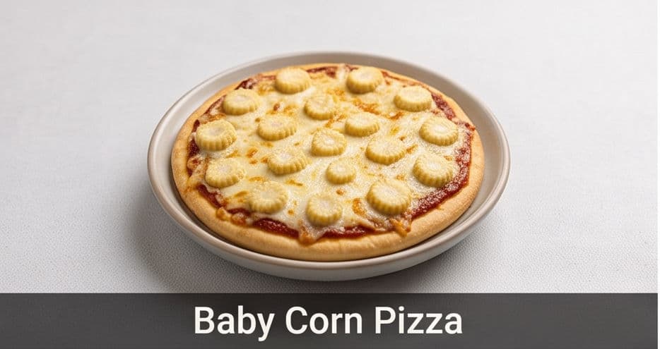 Baby Corn Pizza