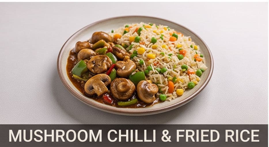 Mushroom Chilli & Fried Rice